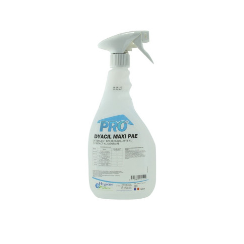 Spray détergent bactéricide  120x30mm H290mm 750ml