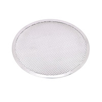 Grille à pizza ronde aluminium à fond ajouré  H4mm