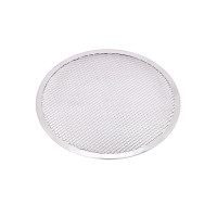 Grille à pizza ronde aluminium à fond ajouré  H4mm