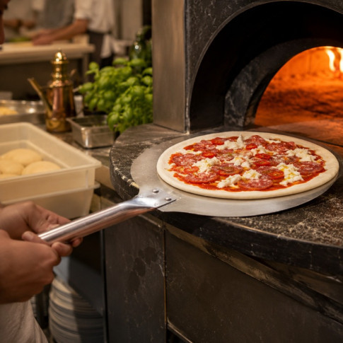 Pelle à Pizza avec poignée en aluminium  508x152mm H15mm