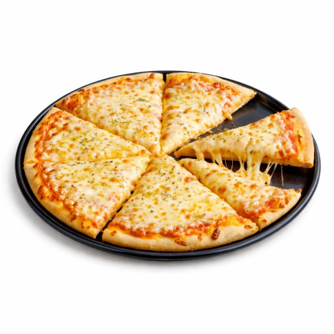 Plateau/assiette noir pour pizza en aluminium anodisé   H8mm