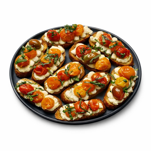 Plateau/assiette noir pour pizza en aluminium anodisé   H8mm