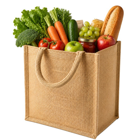 Sac cabas en jute brun 170x260mm H280mm