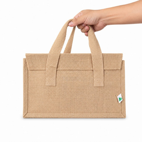 Sac cabas en jute brun 355x180mm H190mm