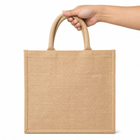 Sac cabas en jute brun 370x230mm H360mm