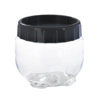 Bocal Bokolock en plastique PET réutilisable avec couvercle clipsable, empilable  H90mm 550ml