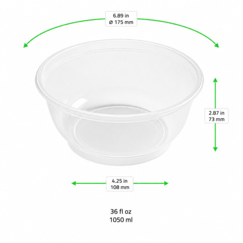 Bol en PP injecté  H73mm 1050ml