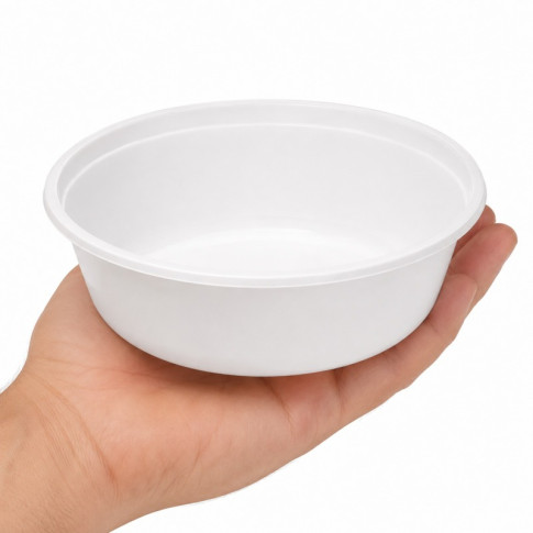 Bol blanc polypropylene 350 cc  H48mm 350ml