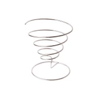Support inox forme de cône spirale   H137mm