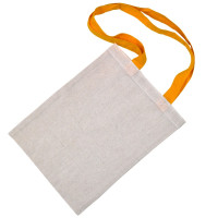 Tote bag à anses jaunes  10x230mm H300mm