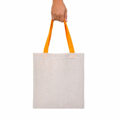 Tote bag à anses jaunes  10x230mm H300mm