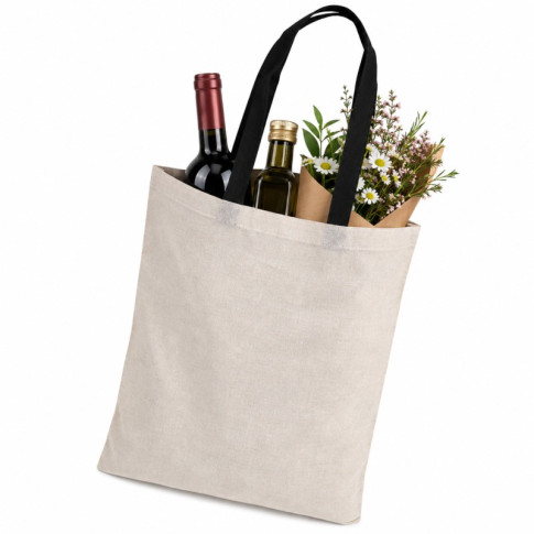 Tote bag à anses noires  10x380mm H450mm