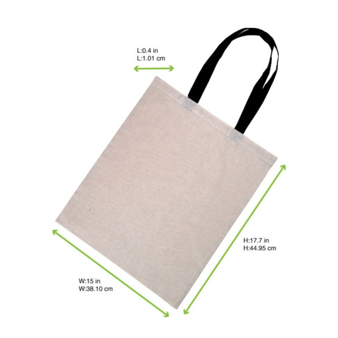 Tote bag à anses noires  10x380mm H450mm