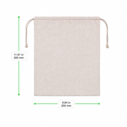 Sac en coton multiusage 10x250mm H300mm