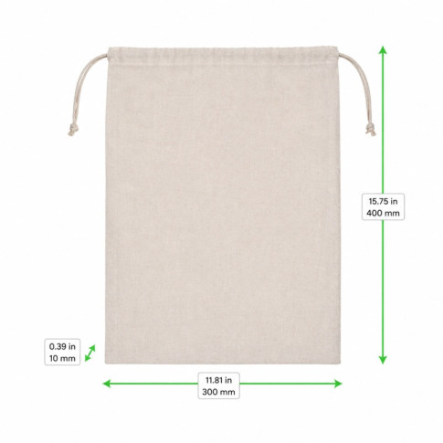 Sac en coton multiusage  10x300mm H400mm