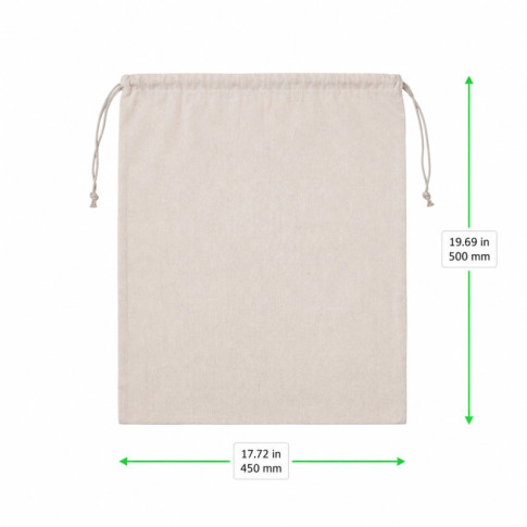 Sac en coton multiusage 10x450mm H500mm