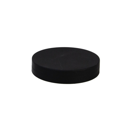 Couvercle plat noir en plastique PP, à visser  H16mm