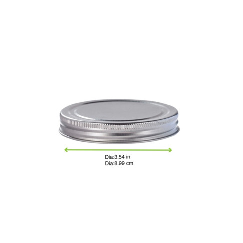 Couvercle plat en aluminium, à visser  H16mm