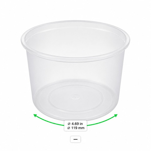 Pot Deli en PP injecté  H63mm 480ml