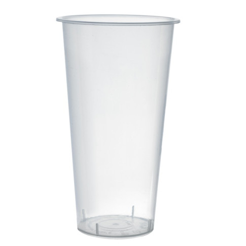 Gobelet Bubble tea en PP injecté transparent   H155mm 580ml
