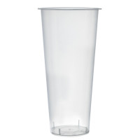 Gobelet Bubble tea en PP injecté transparent  H178mm 650ml