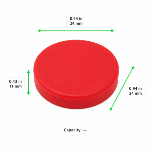 Bouchons de rechange pour couvercle gn en verre trempé 24x24mm H11mm