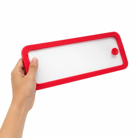 Couvercle GN 1/3 verre trempé et silicone avec 2 bouchons silicone 325x172mm H17mm
