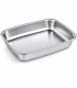 Barquettes inox scellables GN 1/2 325x265mm H52mm