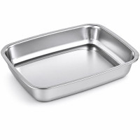 Barquettes inox scellables GN 1/2 325x265mm H52mm