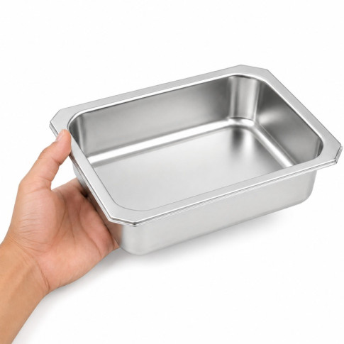 Barquette inox scellable GN 1/4 265x160mm H50mm