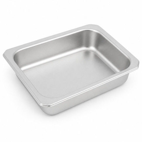 Barquette inox scellable GN 1/8 160x130mm H36mm