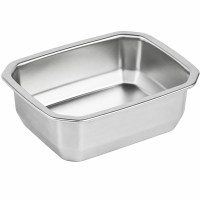 Barquettes inox scellables GN 1/8 160x130mm H45mm