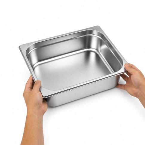 Bac GN inox 1/2 H 6,5 cm 325x265mm H65mm