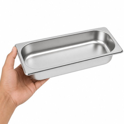 Bac GN inox 1/3 H 4 cm 325x176mm H40mm