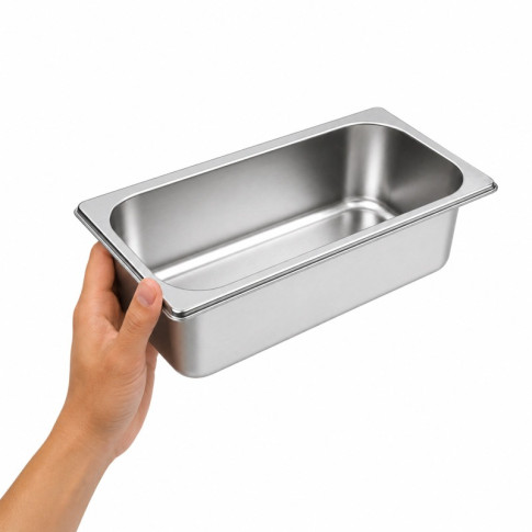Bac GN inox 1/3 H 6,5 cm 325x176mm H65mm
