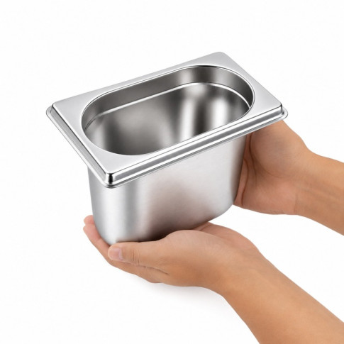 Bac GN inox 1/9 H 10cm 176x108mm H100mm