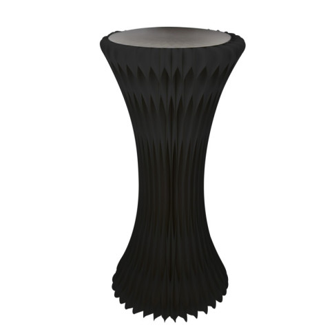 Tour Noir illuminé et pliable avec plateau en acrylique  H1 000mm