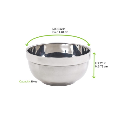 Bol de préparation NoxBox en inox  H58mm 310ml