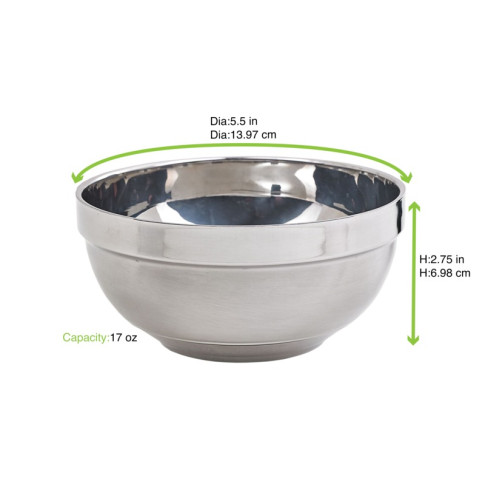 Bol de préparation NoxBox en inox  H70mm 500ml