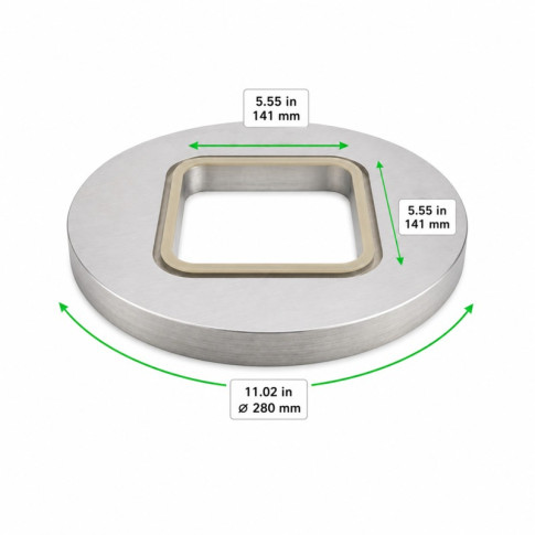 Moule de scellage carré 141x141mm