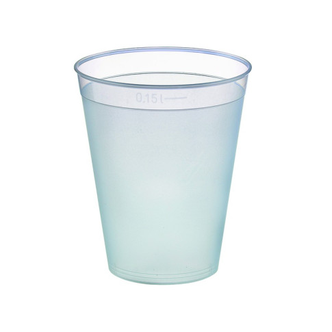 Gobelet plastique PP réutilisable "Optimal"   H75mm 165ml