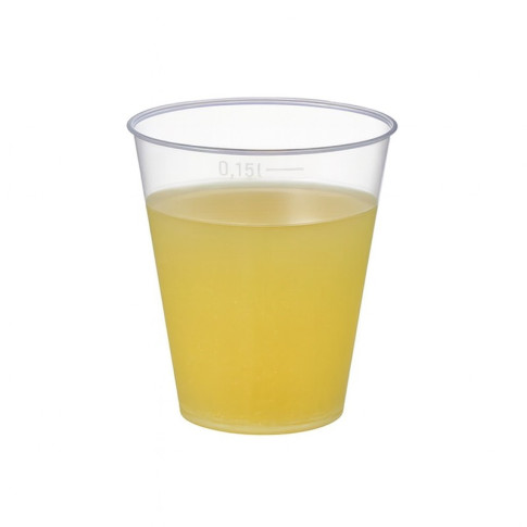 Gobelet plastique PP réutilisable "Optimal"   H75mm 165ml