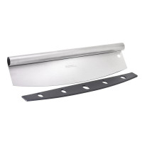 Couteau pizza Rocker en inox avec étui protecteur 355x100mm H25mm