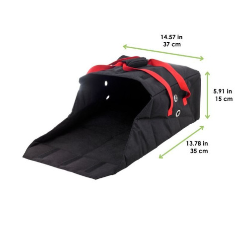 Poche isotherme pizza noire 370x350mm H150mm