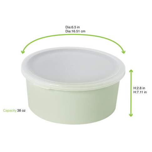 Bol Phoenix en plastique RPET réemployable vert d'eau  H70mm 1 110ml