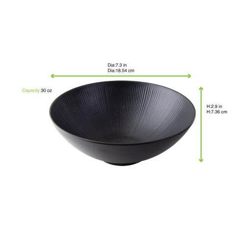 Black Phoenix bol noir ré-employable  H73mm 900ml