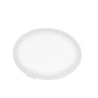 Couvercle réemployable en plastique RPET translucide   H7mm