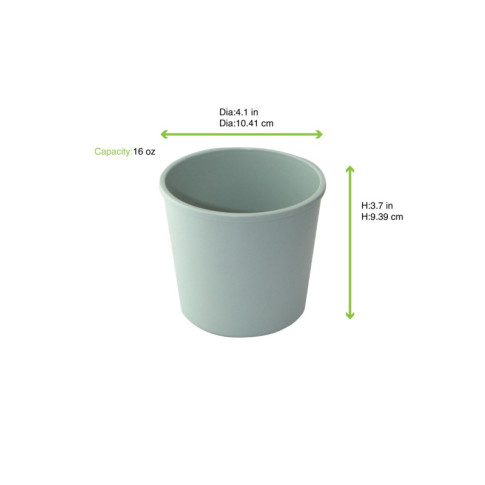 Phoenix Pot à soupe vert d'eau ré-employable  H95mm 500ml