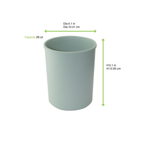 Phoenix Pot à soupe vert d'eau ré-employable   H130mm 800ml