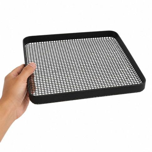 Tapis grillagé en silicone avec bordure pour BBQ  279x279mm H13mm